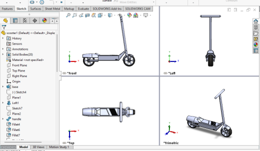 踏板车模型缩略图
